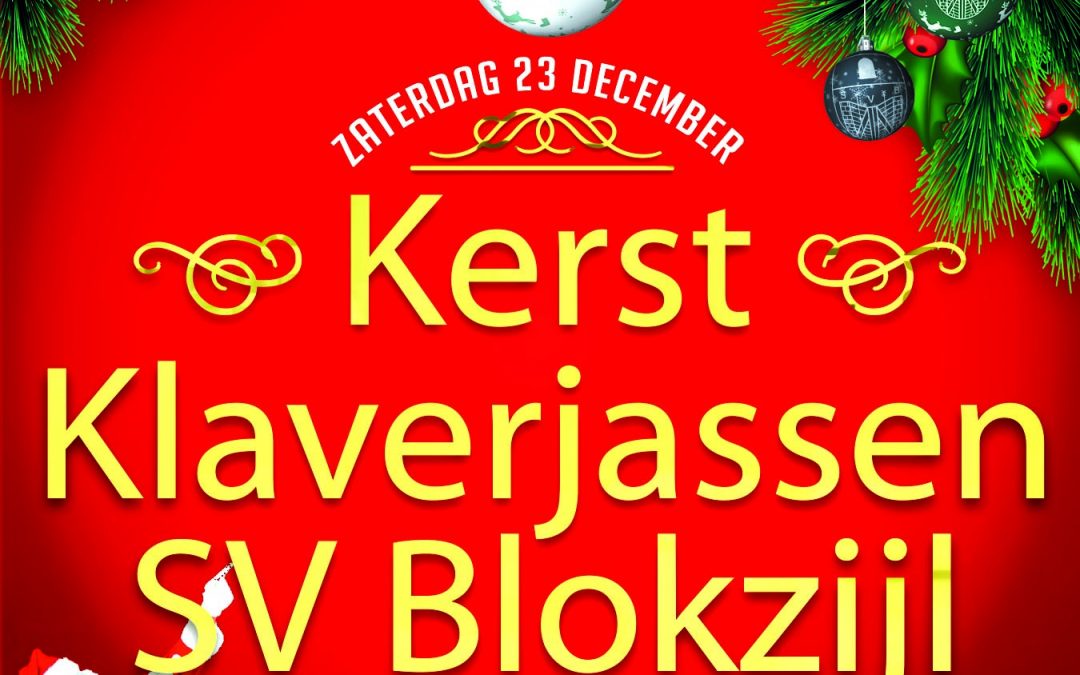 Kerst klaverjassen SV Blokzijl 23 december 2017