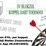 Koppel darttoernooi SV Blokzijl 31 maart 2018