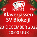 Kerstklaverjassen SV Blokzijl 2022