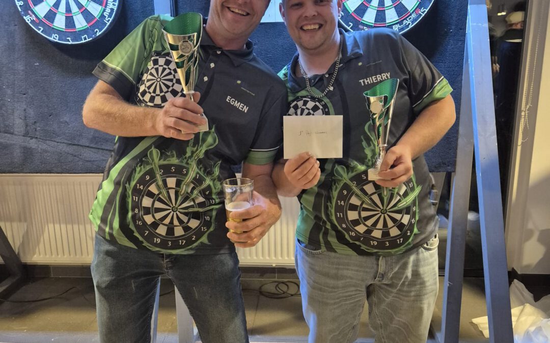 Egmen Pit en Thierry Morsink winnen koppeldarttoernooi op de Uiterdijken